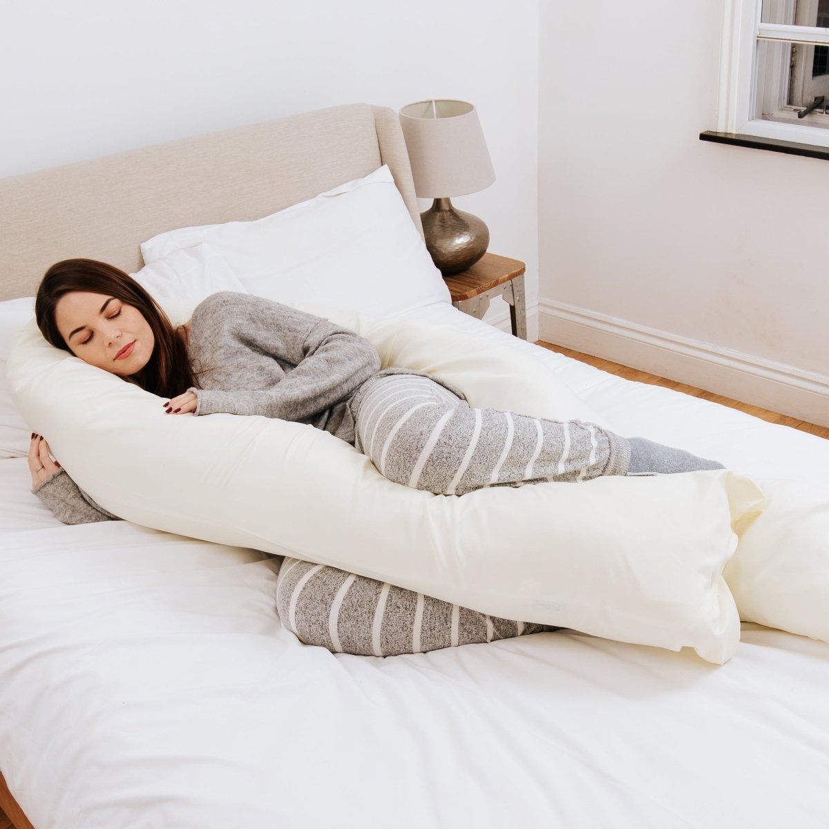 Almohada de soporte para maternidad de 9 pies - Sin funda