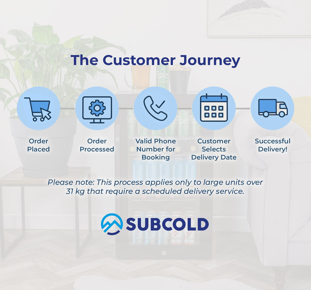 Subcold Ace100 LED Touch Control Beer Fridge