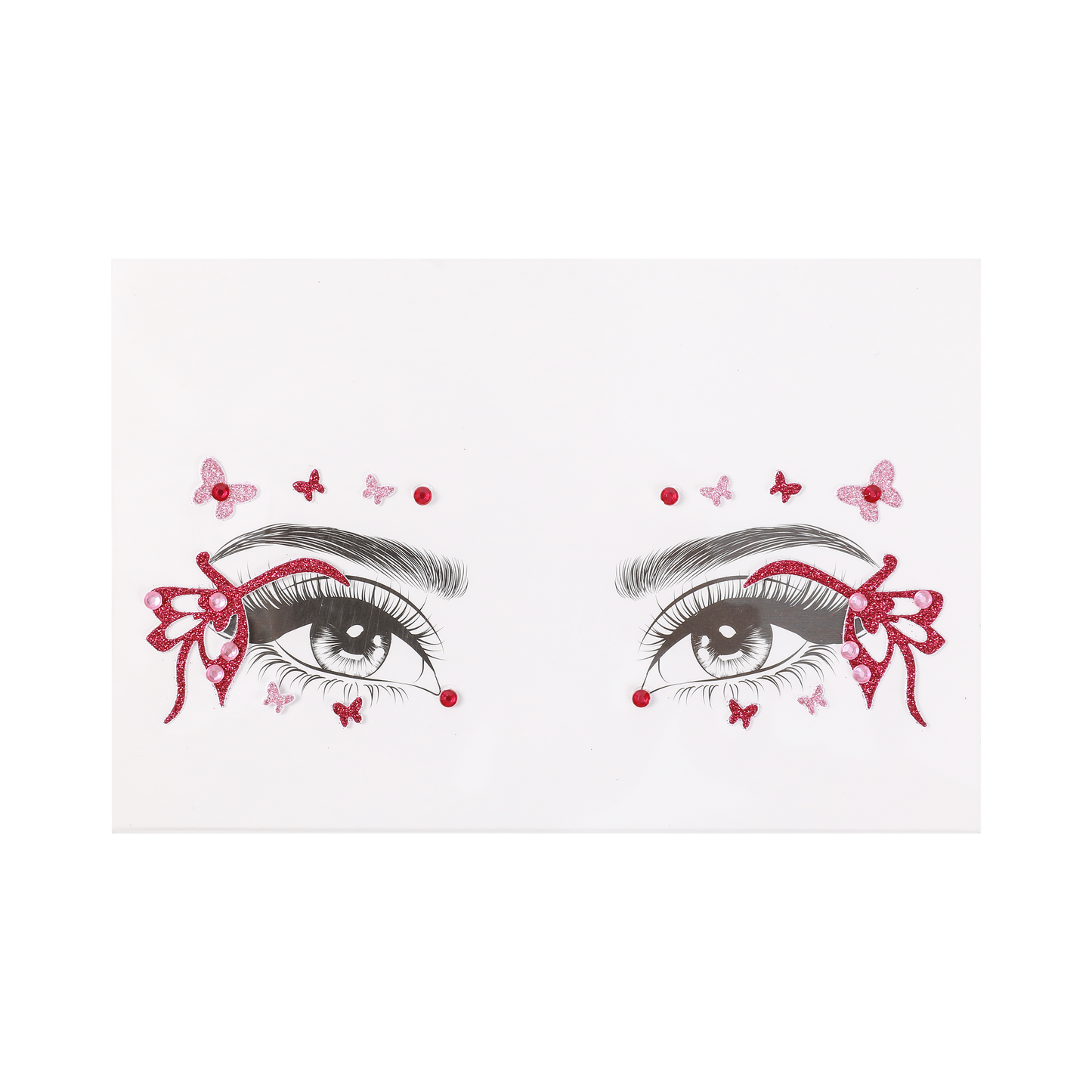 Mystical Butterfly Face Stickers | Self-Adhesive Vegan Gems