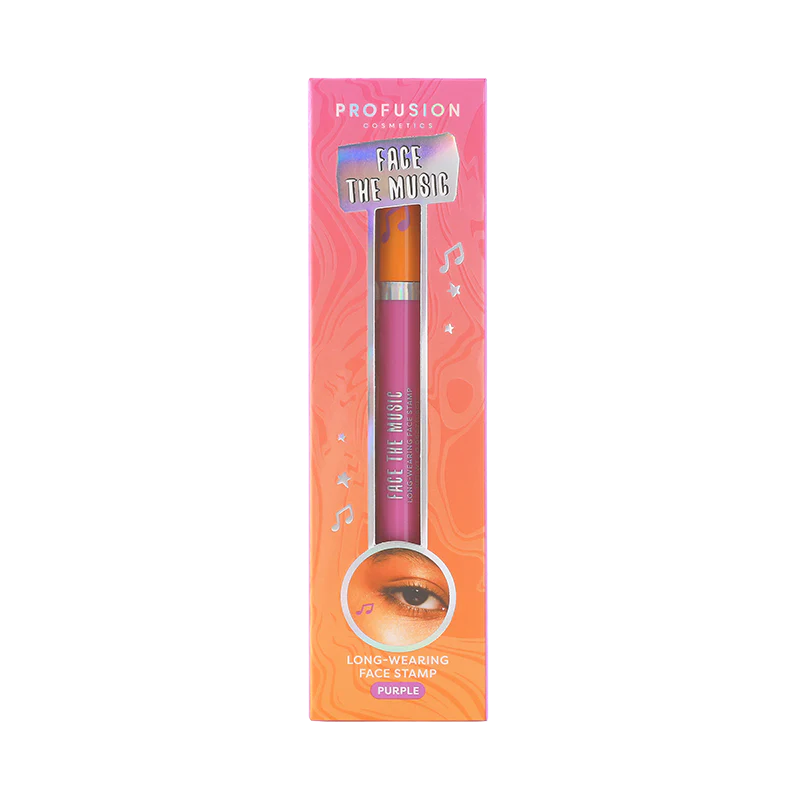 Face the Music Festival Face Stamp – Vegan Coloured Face Stamp