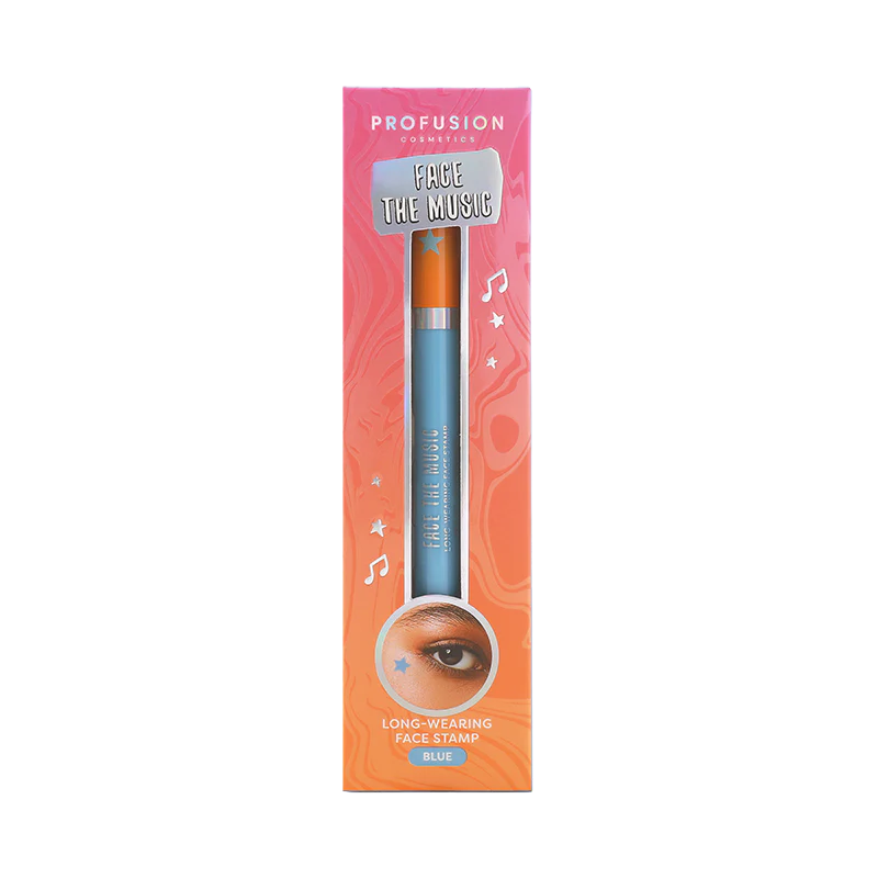Face the Music Festival Face Stamp – Vegan Coloured Face Stamp