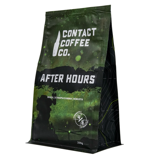 After Hours Coffee Blend – Brazil, Ethiopia & Robusta