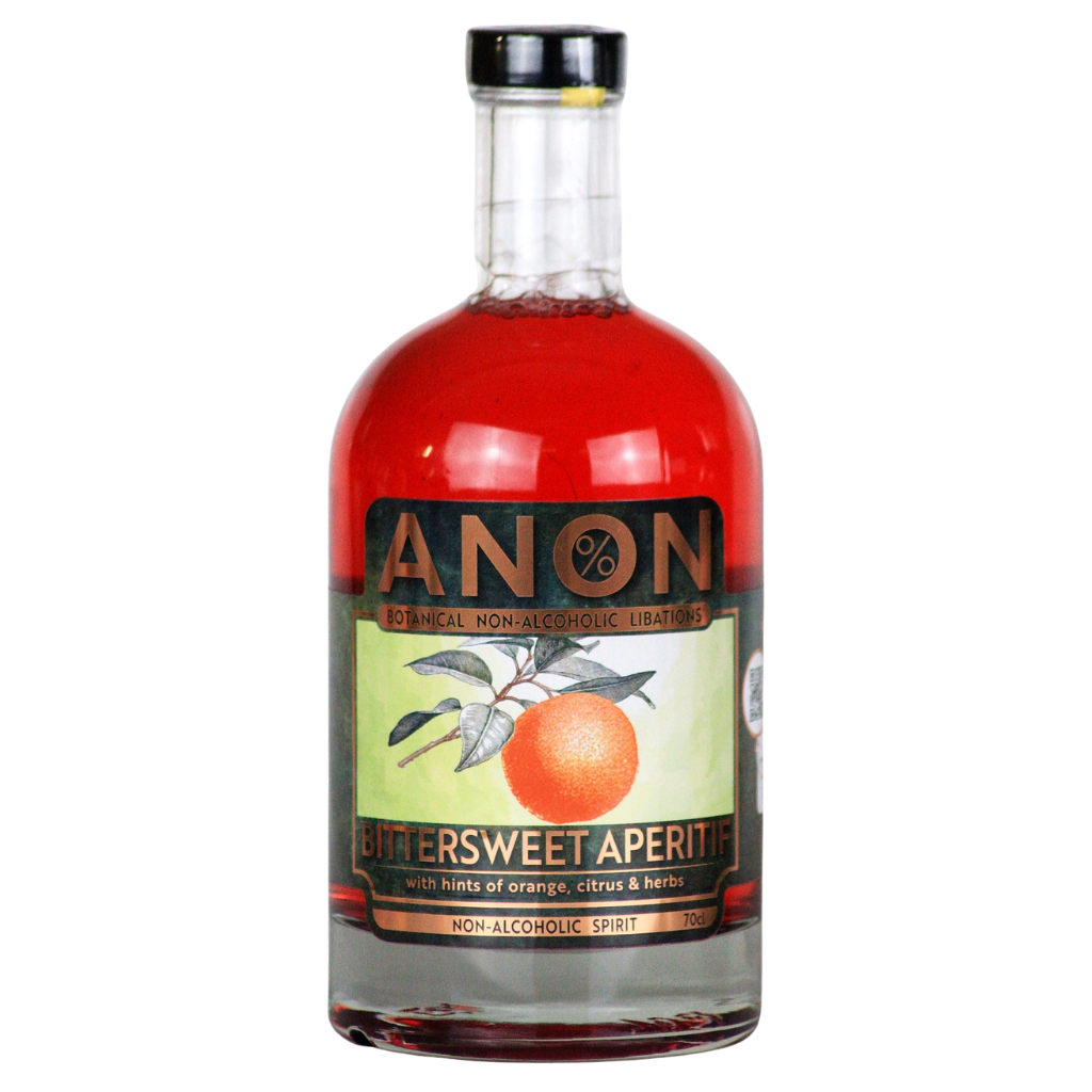 ANON Bittersweet Aperitif 70cl – Alcohol-Free Aperol Alternative