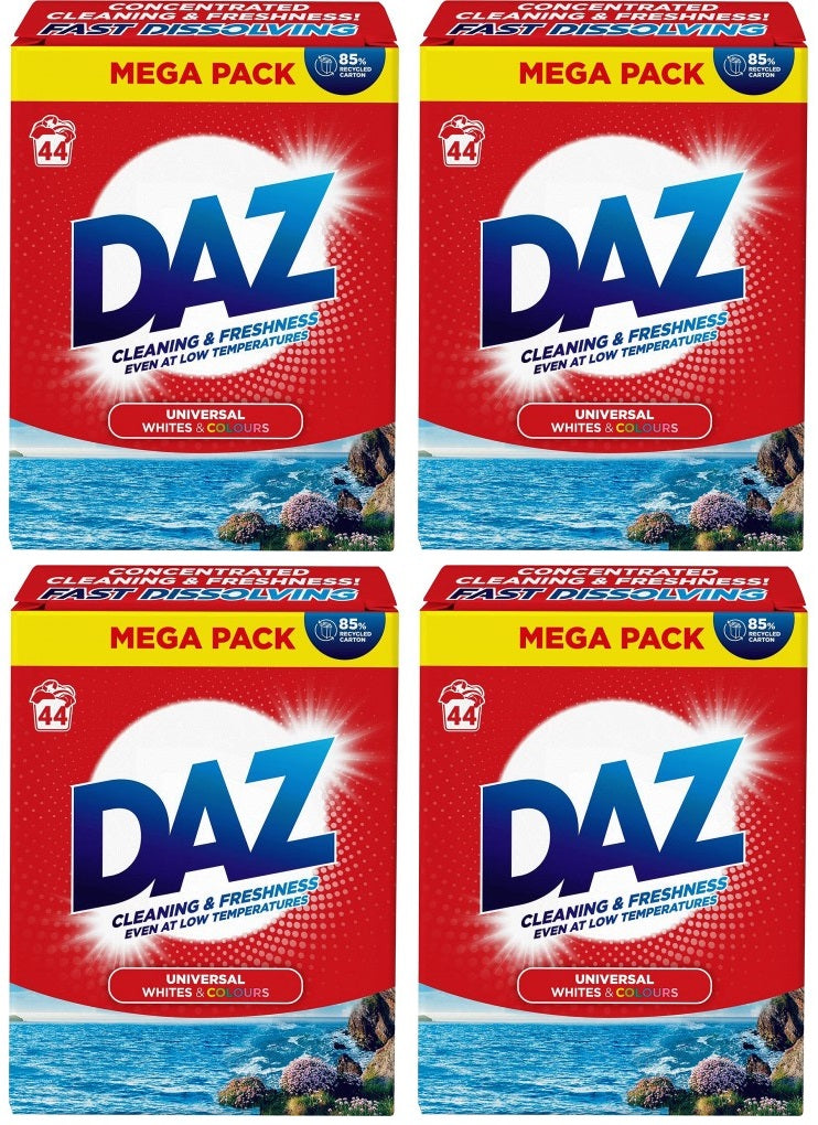 4 x Daz Polvo 44 Lavados - 2,2KG