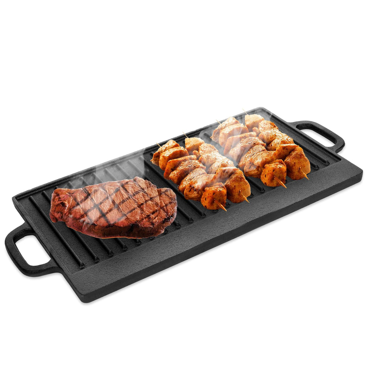 Non-Stick 16" Cast Iron Reversible Griddle Plate 6866