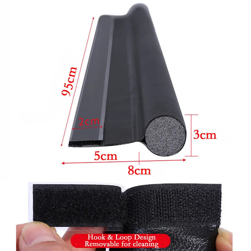 Door Draught Excluder Bottom Strip – Adjustable Thick Anti-Cold Draft Stopper
