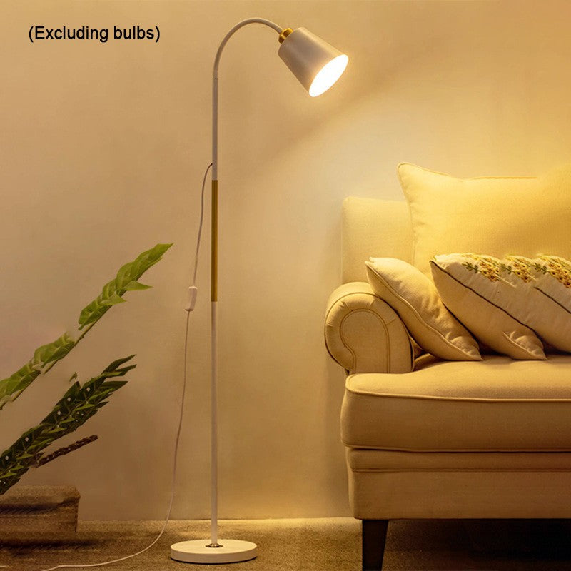 Adjustable Floor Lamp 720° Rotating Reading Light UK Plug Living Room Black White