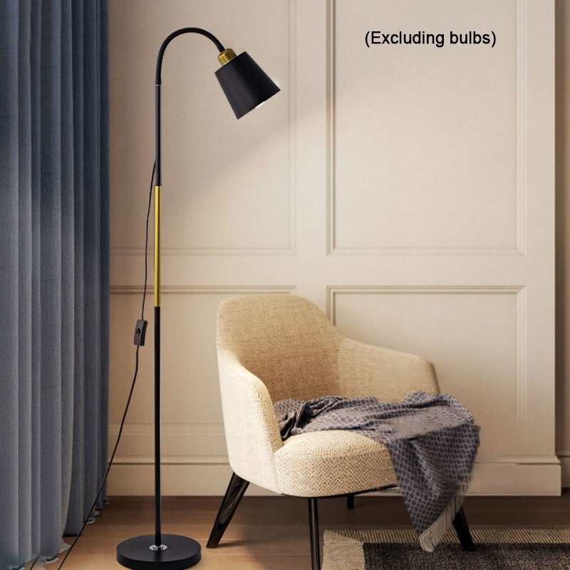 Adjustable Floor Lamp 720° Rotating Reading Light UK Plug Living Room Black White