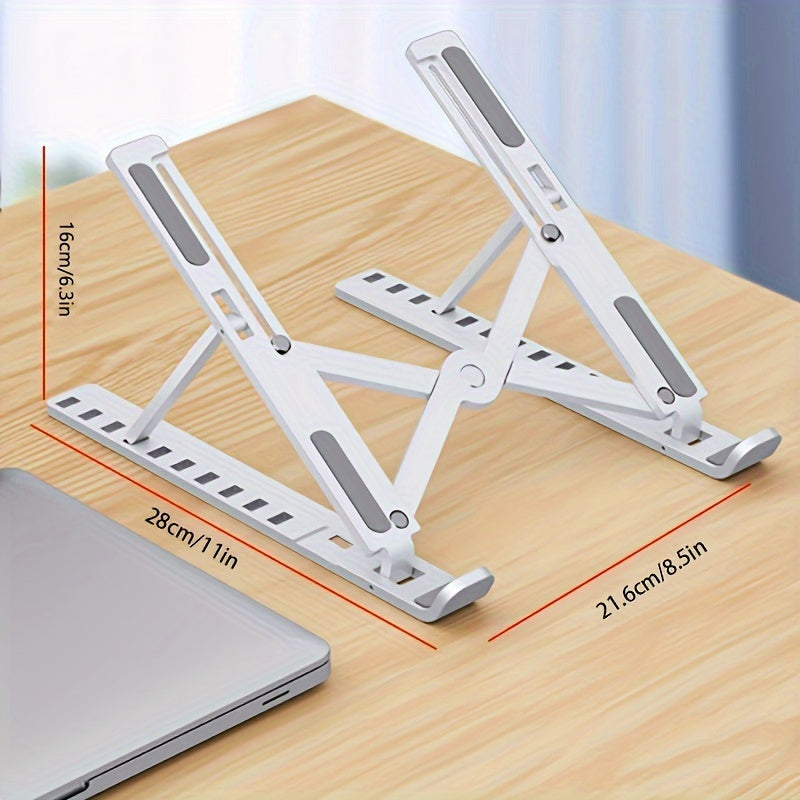 Adjustable Laptop Stand - 10-Level Foldable Holder for All Notebooks & Tablets