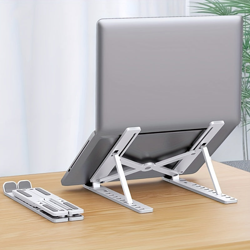 Adjustable Laptop Stand - 10-Level Foldable Holder for All Notebooks & Tablets