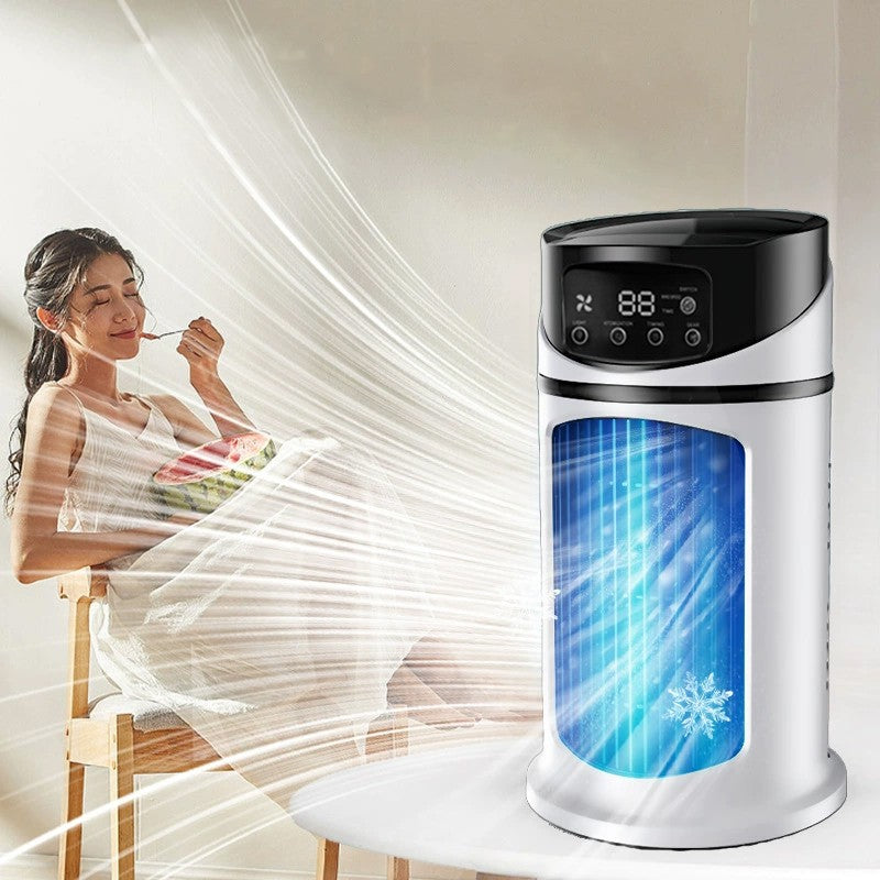 Portable Air Cooler Fan USB Air Conditioner Digital Humidifier LED Desk 6 Speed