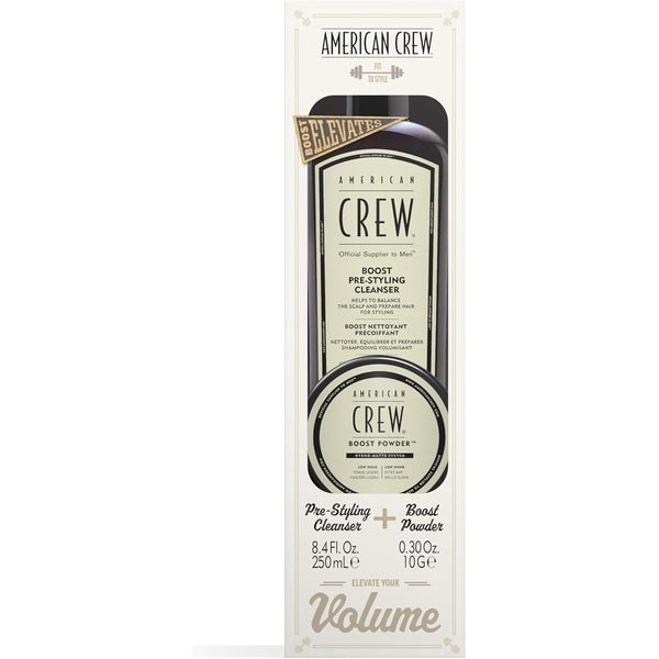 American Crew Boost Duo Gift Set 250ml Pre-Styling Cleanser + 10g Boost Powder