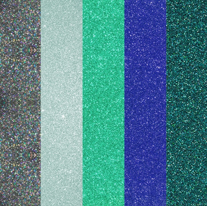 Glitter Gems 5-Shade Pressed Glitter Eyeshadow Palette | Vegan & Cruelty-Free