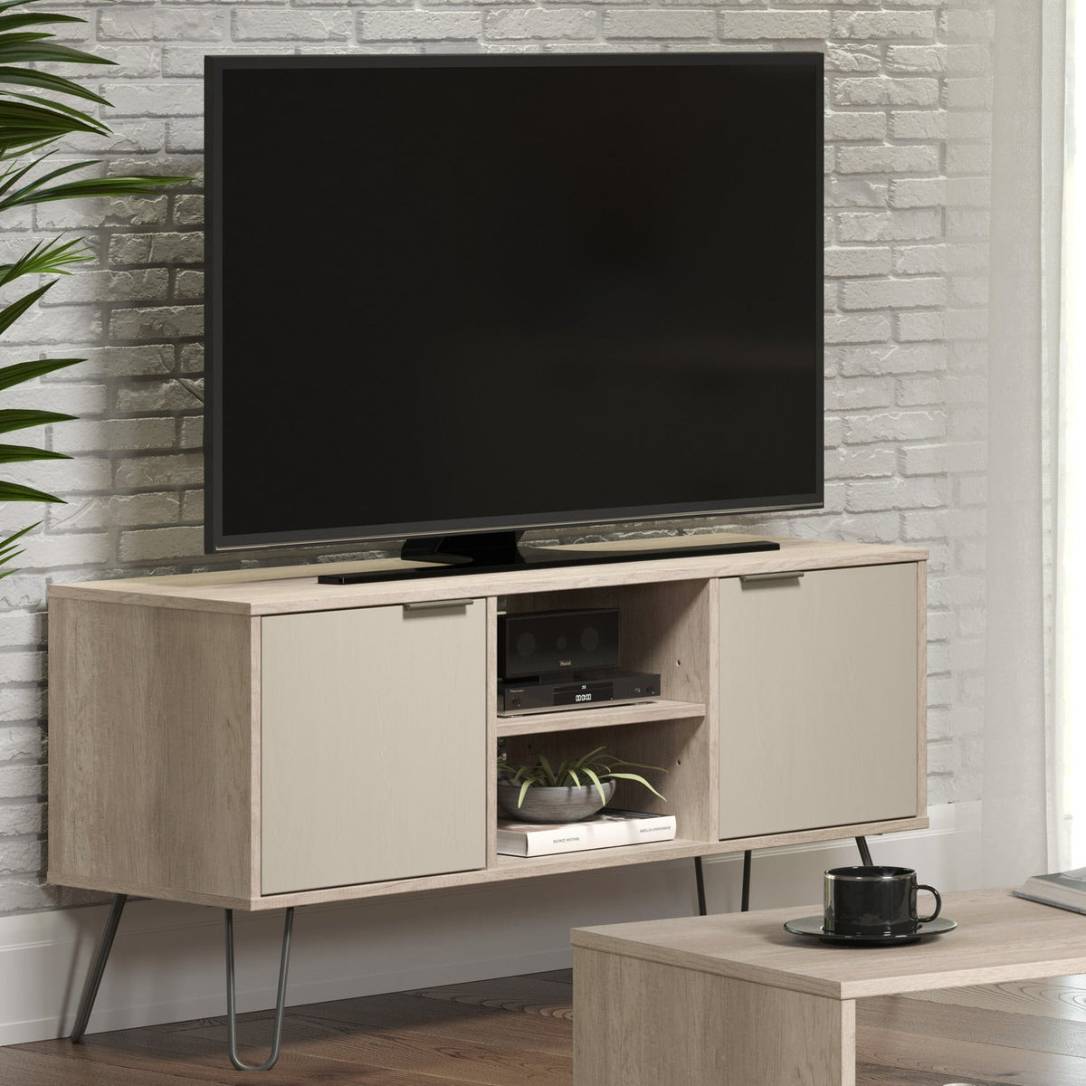 Augusta Driftwood 2 Door Flat Screen TV Unit