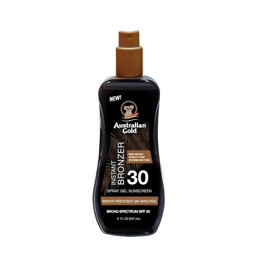 Australian Gold SPF 30 Spray Gel with Bronzer 237ml