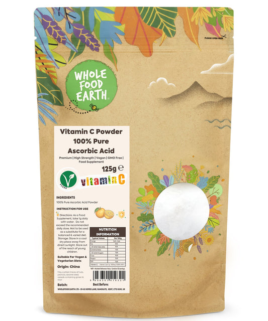 Vitamin C Powder | 100% Pure Ascorbic Acid | Pharmaceutical Grade | Vegan