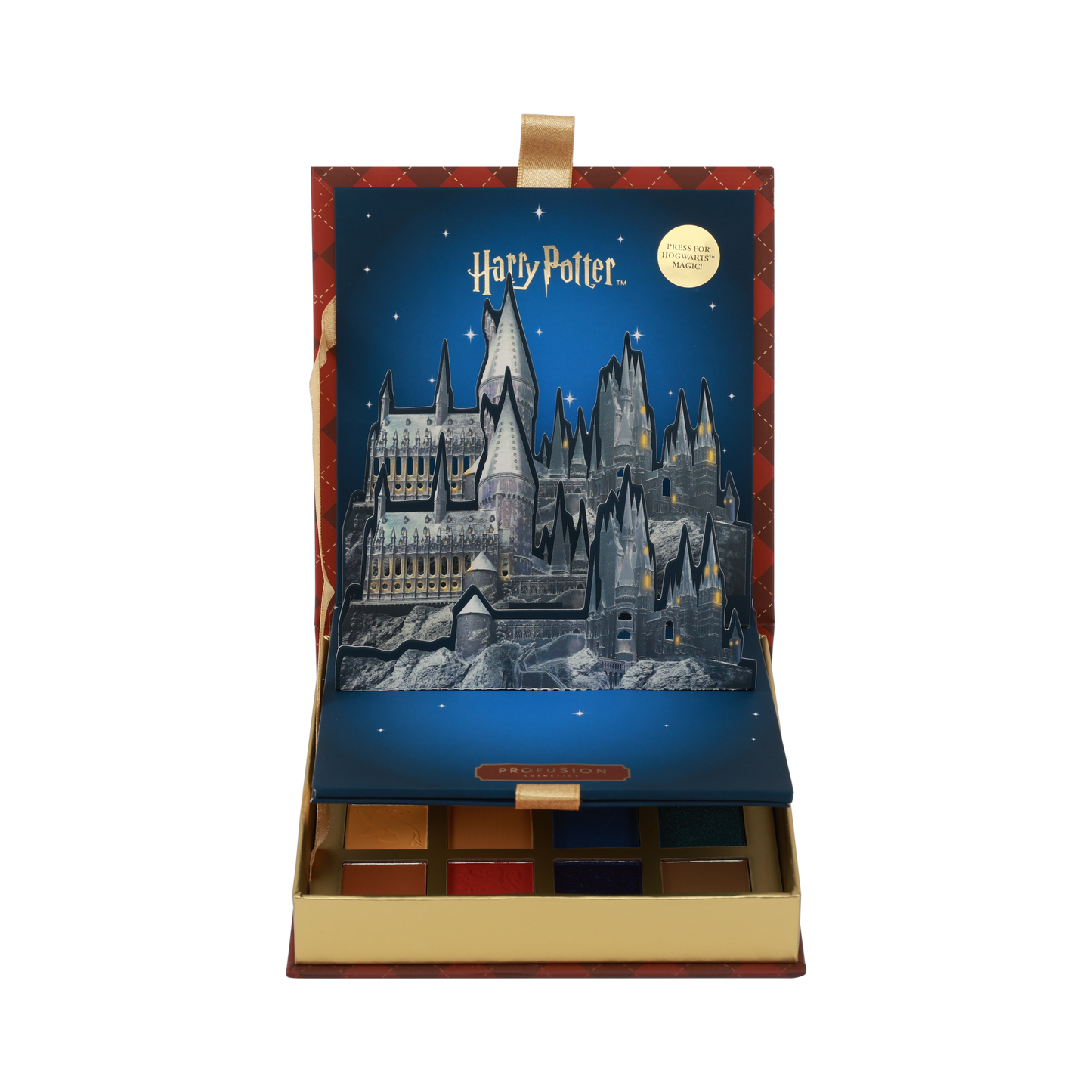 Paleta de sombras de ojos Harry Potter Navidad en Hogwarts de 16 tonos