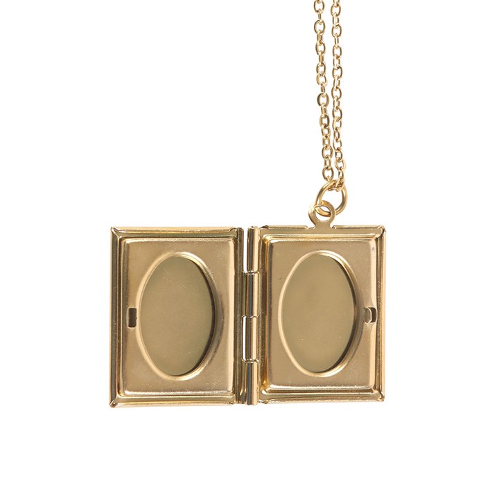 Book Shaped Locket Necklace in Gift Box
