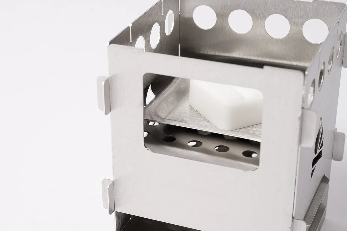 BE Bushbox Fuel Tray (Stainless / Titanium)