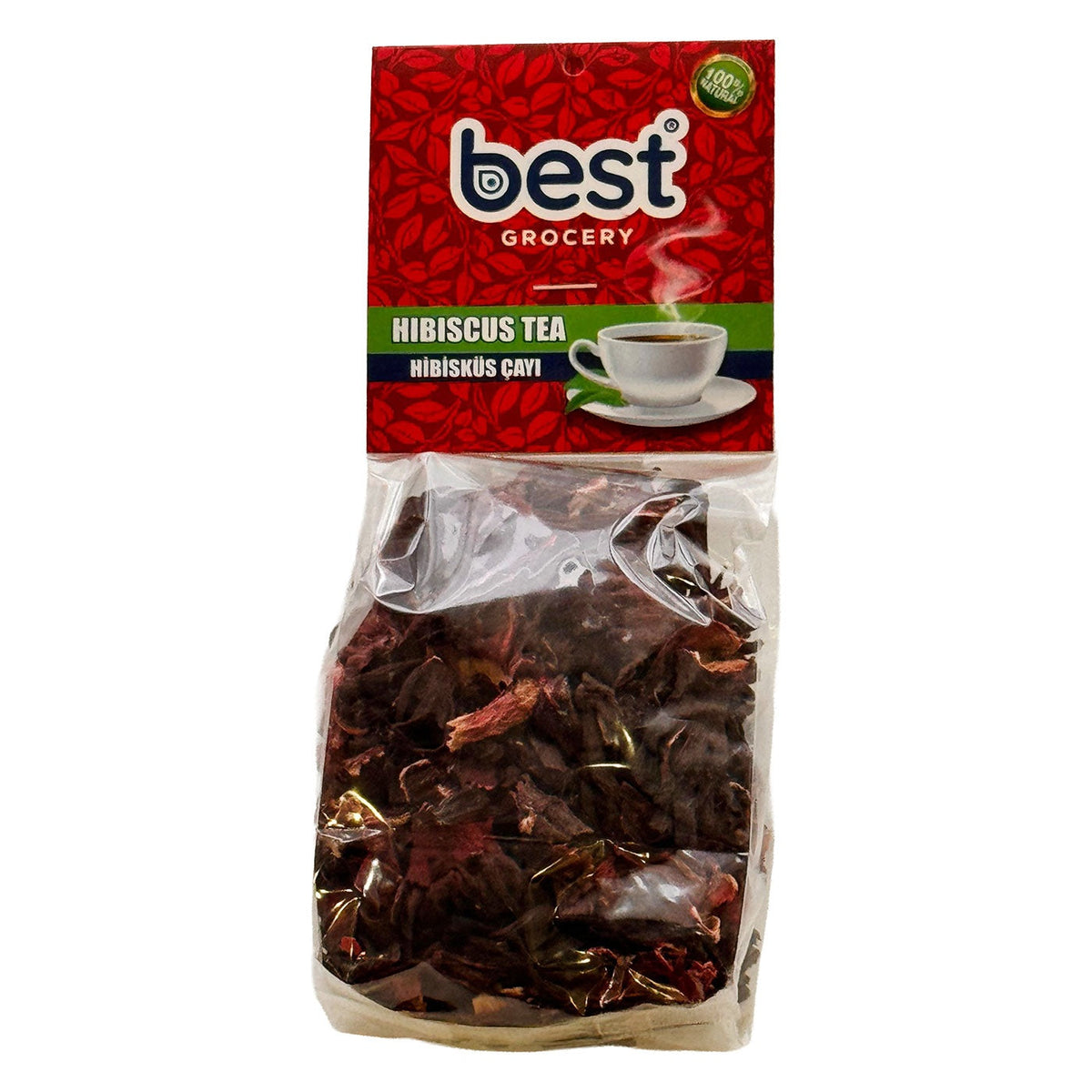 Best Grocery Natural Hibiscus Tea Hibisküs Çayı 60g