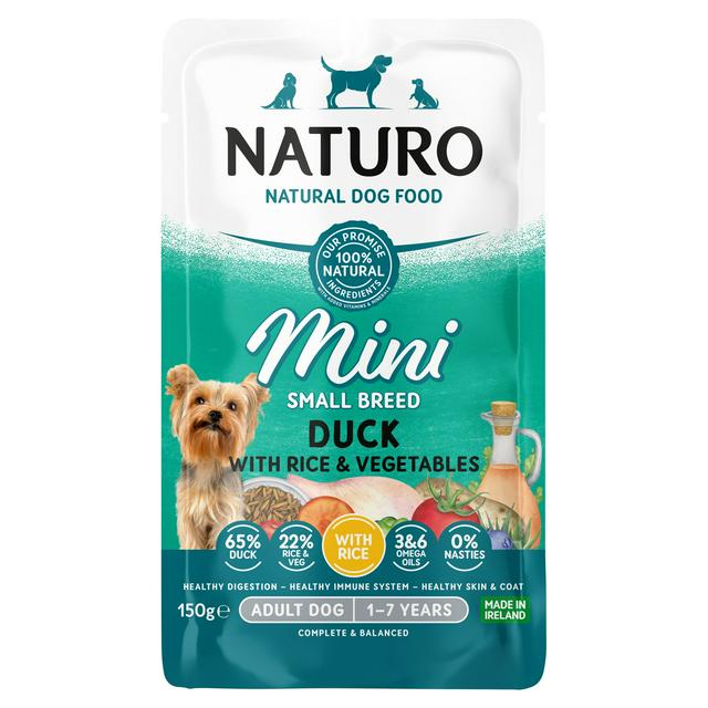8 x Naturo Adult Mini Ente & Reis Beutel 150g