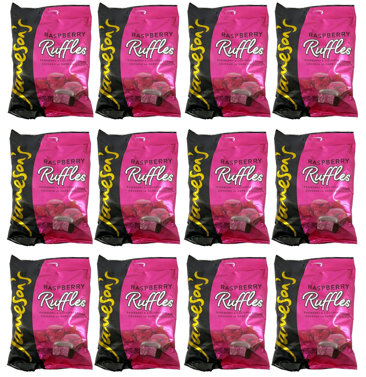 12 x Jamesons Raspberry Ruffles Bag - 135GM
