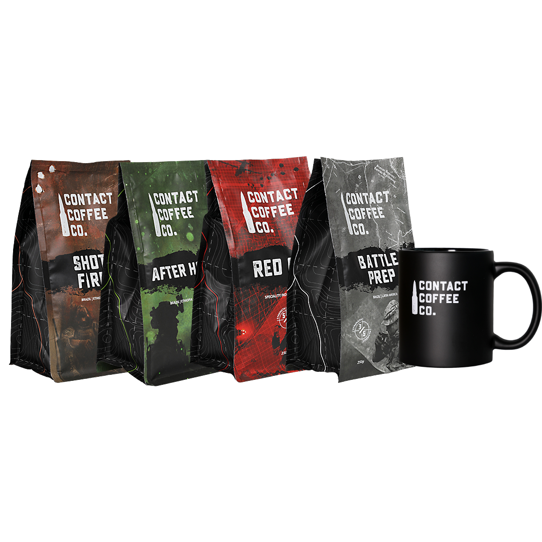 Contact Coffee Co. Recce Party — 4-Coffee & Free Mug Bundle