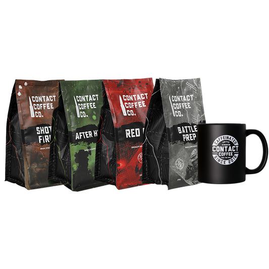 Contact Coffee Co. Recce Party — 4-Coffee & Free Mug Bundle