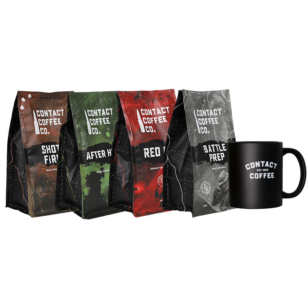 Contact Coffee Co. Recce Party — 4-Coffee & Free Mug Bundle
