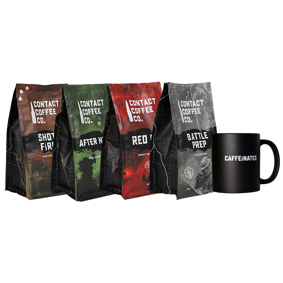 Contact Coffee Co. Recce Party — 4-Coffee & Free Mug Bundle