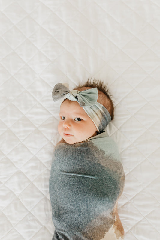 Copper Pearl Knit Headband Picasso