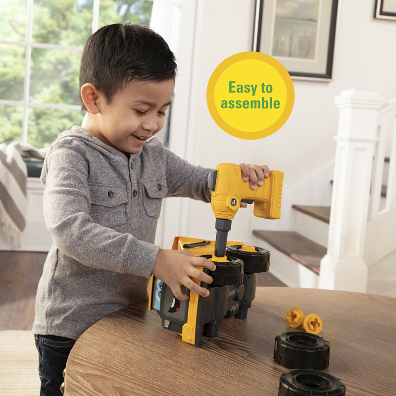 John Deere Build a Dump Truck Construction Toy | 13-Piece Take Apart Set | 18 Months+