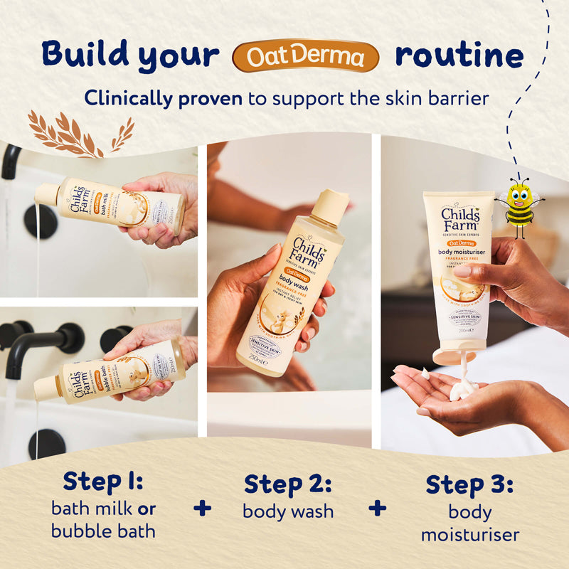 Child's Farm OatDerma Bath Milk 250ml | Eczema-Prone & Sensitive Skin