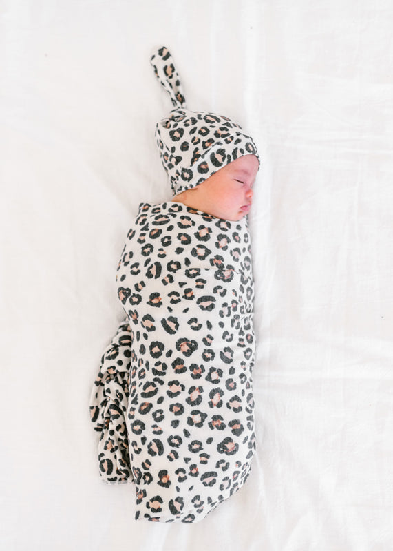 Copper Pearl Knitted Swaddle Blanket Zara