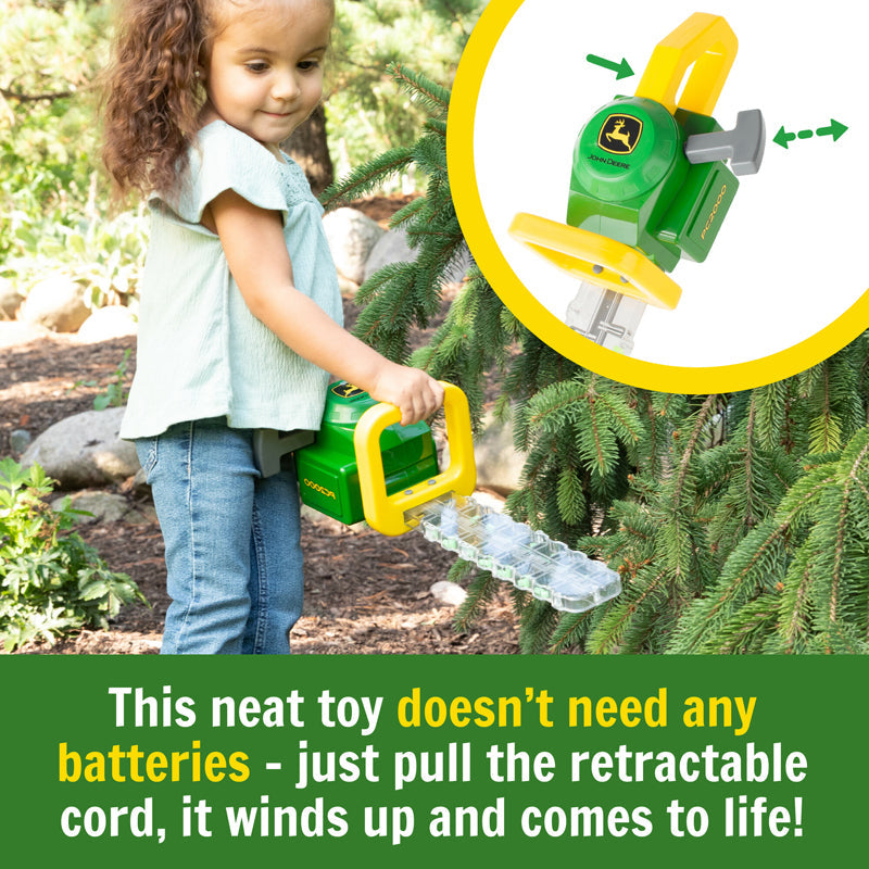 John Deere Power Clipper Toy Hedge Trimmer – Kids Pretend Play Garden Toy 18m+