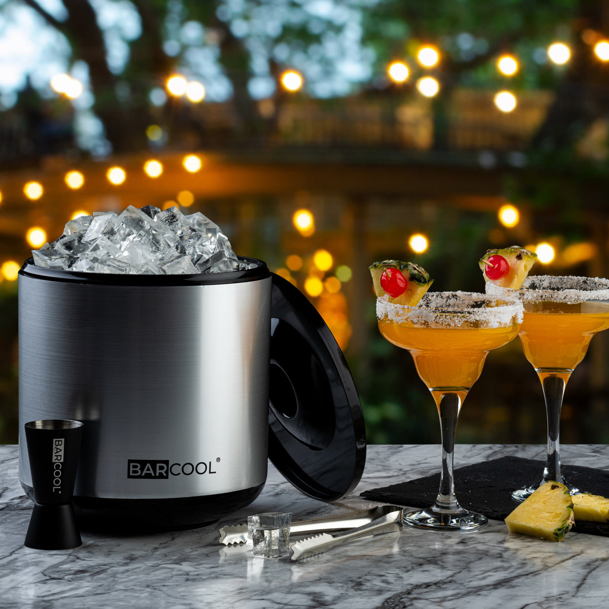 Barcool 4L Ice Bucket Round - Silver