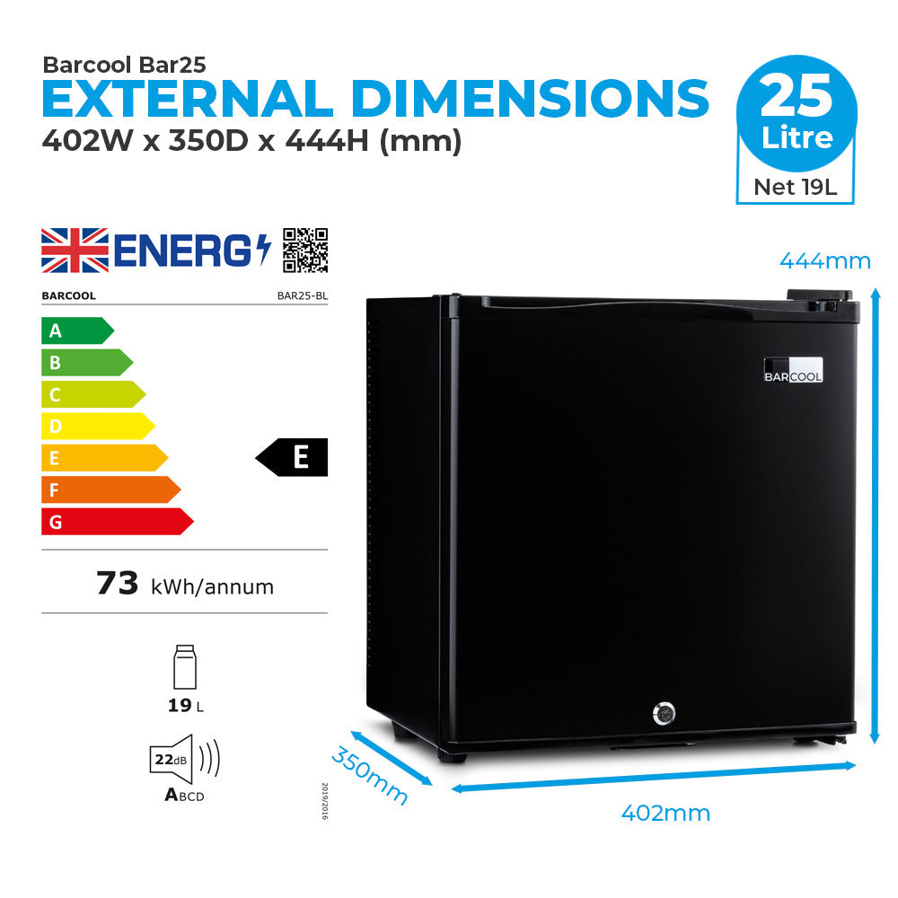 Barcool Bar25 LED Mini Bar Fridge
