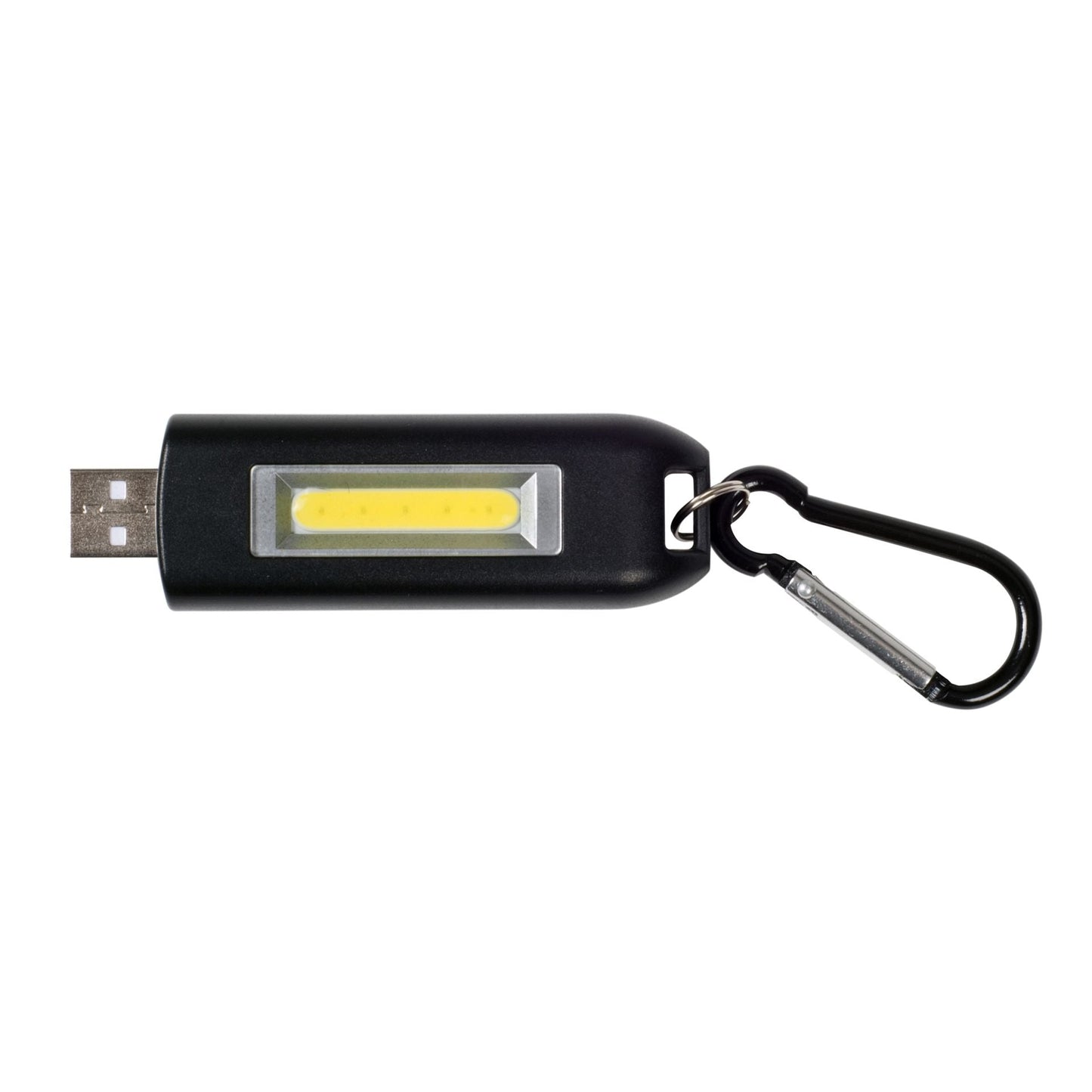 Basic Nature USB Rechargeable LED Keychain Torch – Black