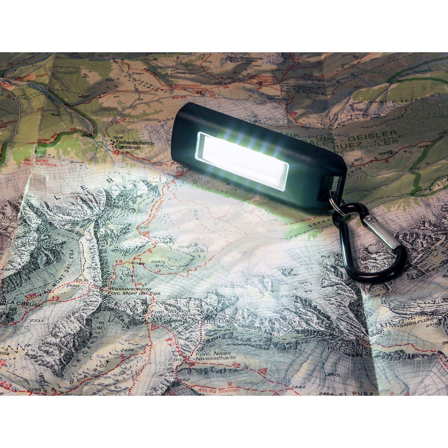 Basic Nature USB Rechargeable LED Keychain Torch – Black