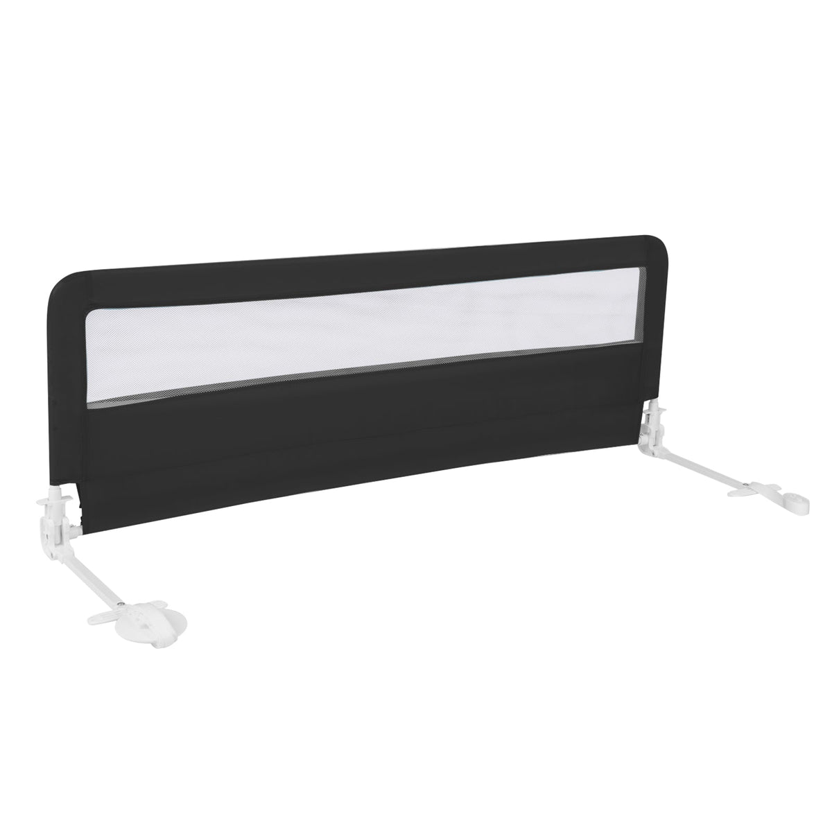 150CM Foldable Baby Bed Rail Guard with Washable Cover and Safety Strap-Beige