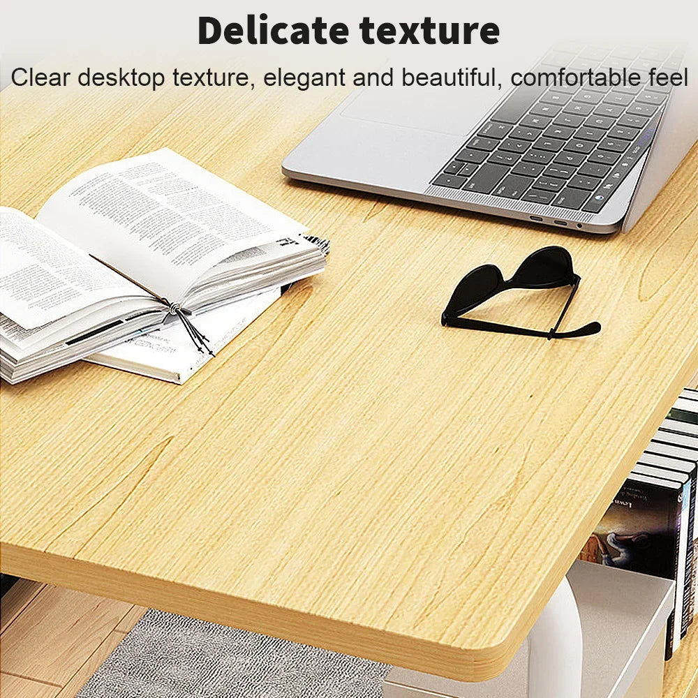 Bedside Height-Adjustable Lift Table with Wheels – Adjustable Desk Side Table