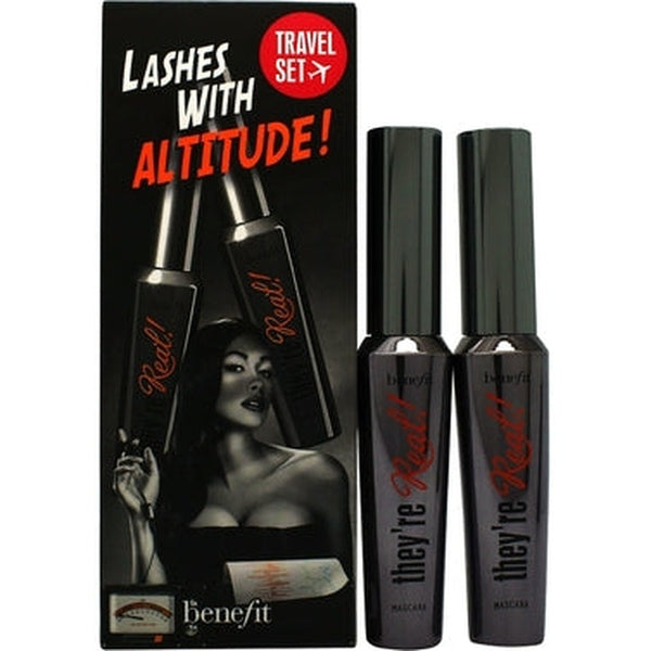 Benefit Lashes With Altitude Gift Set 2 x 8.5g They're Real Mascara - Jet Black