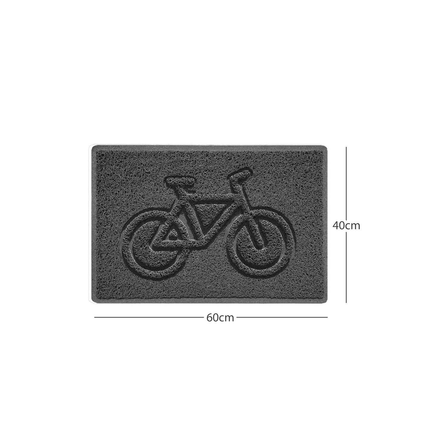 Nicoman Cycle Embossed Spaghetti Doormat | Indoor & Outdoor | Non-Slip | Machine Washable