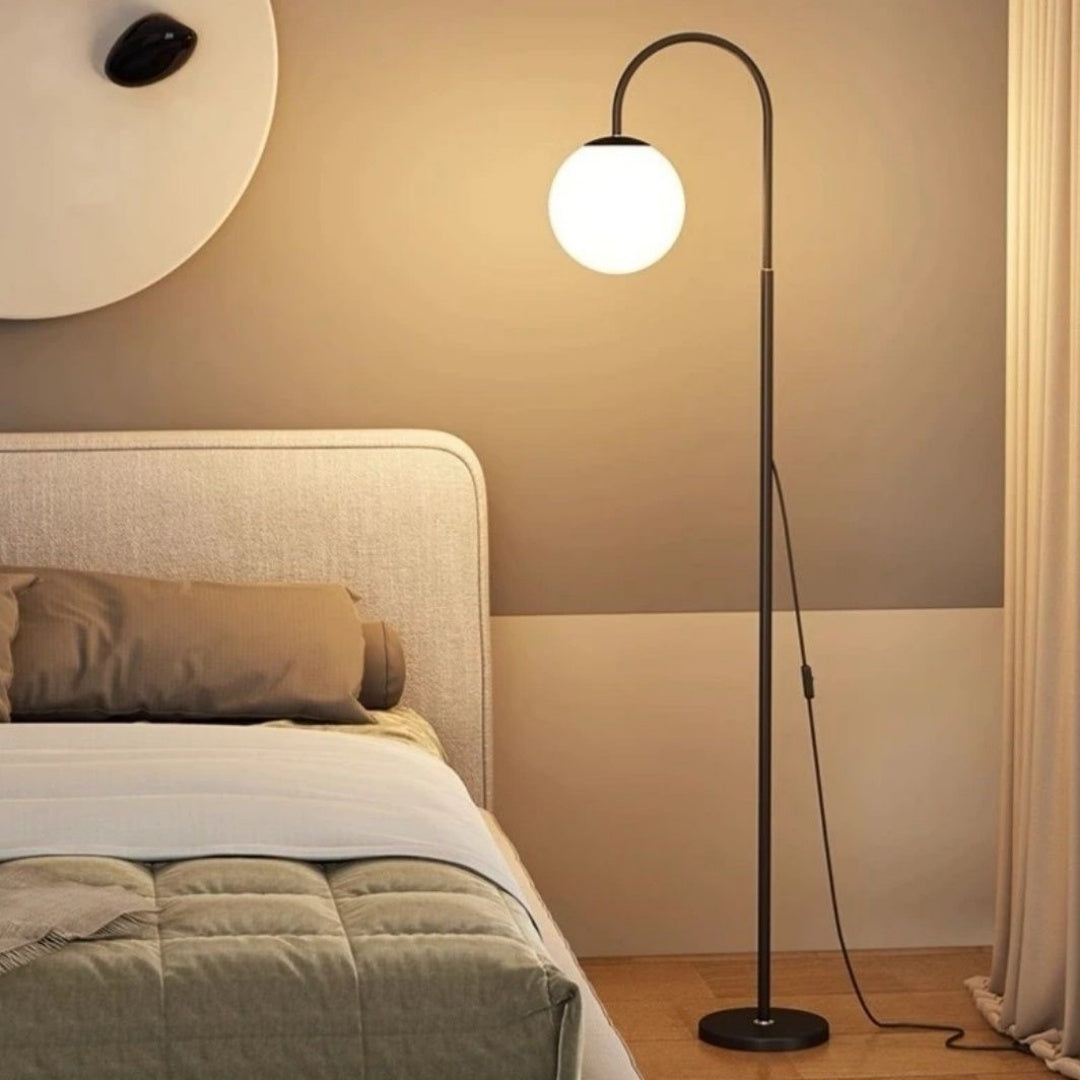 Modern Black Floor Lamp 3 Colour LED Standing Light Living Room Home Tall