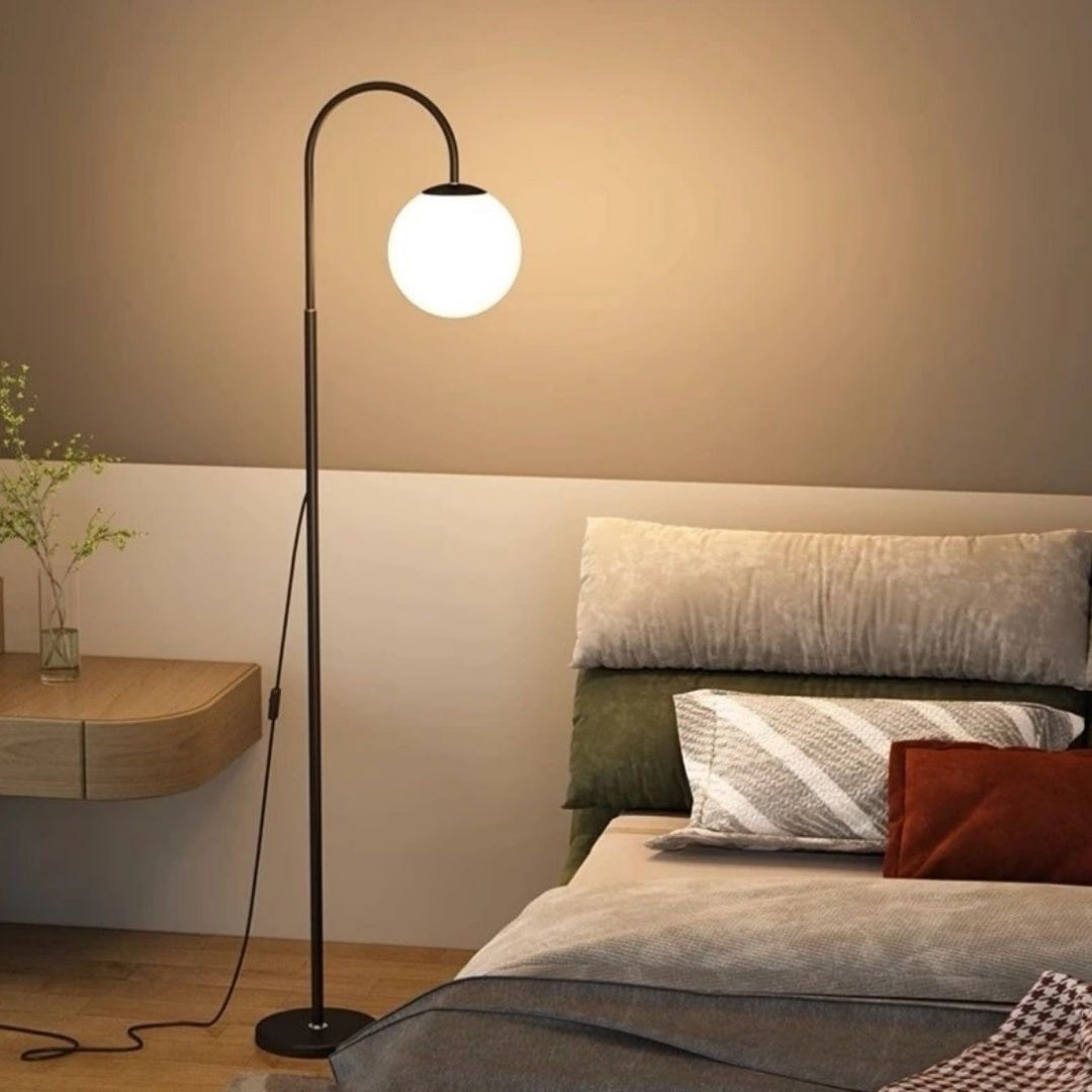 Modern Black Floor Lamp 3 Colour LED Standing Light Living Room Home Tall