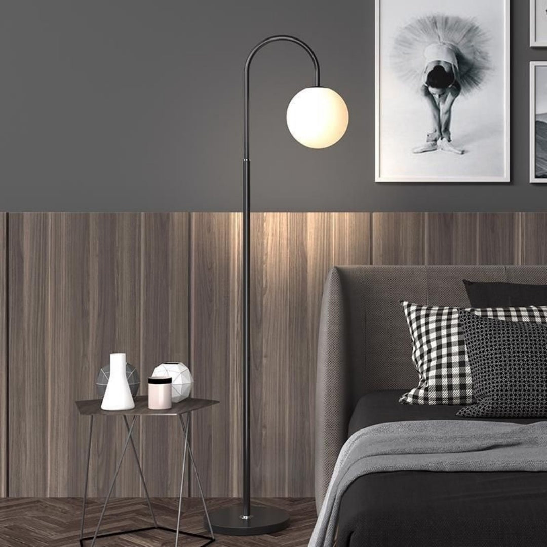 Modern Black Floor Lamp 3 Colour LED Standing Light Living Room Home Tall