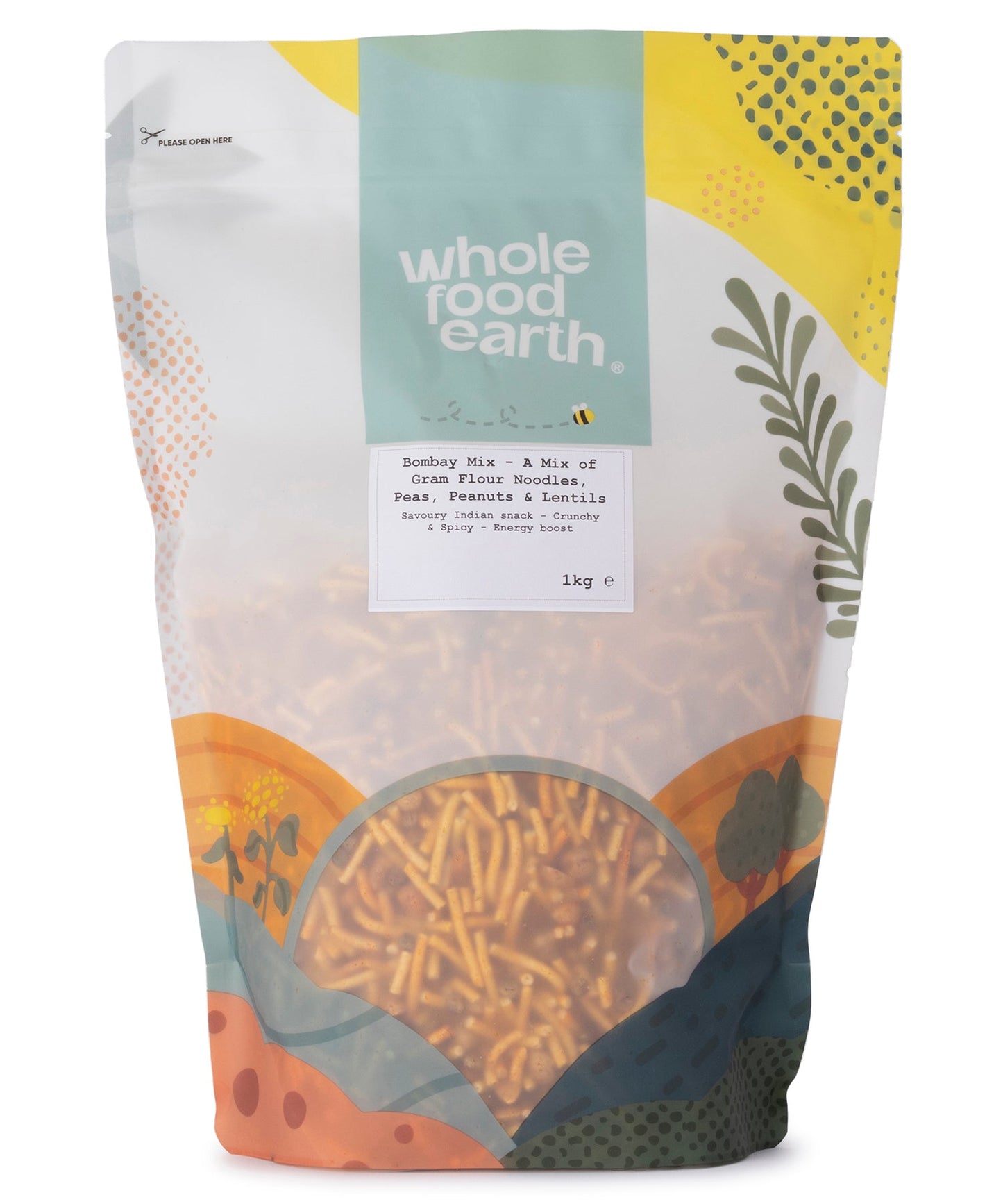 Bombay Mix - Spiced Indian Snack Mix with Peanuts, Peas & Lentils