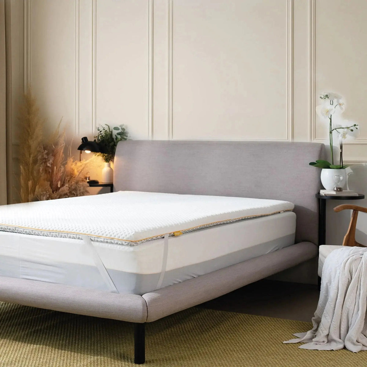 Brightr® Aurora Memory Foam Mattress Topper | Soft & Medium | 5 cm Reversible | Pressure Relief for Shoulder, Hip & Back
