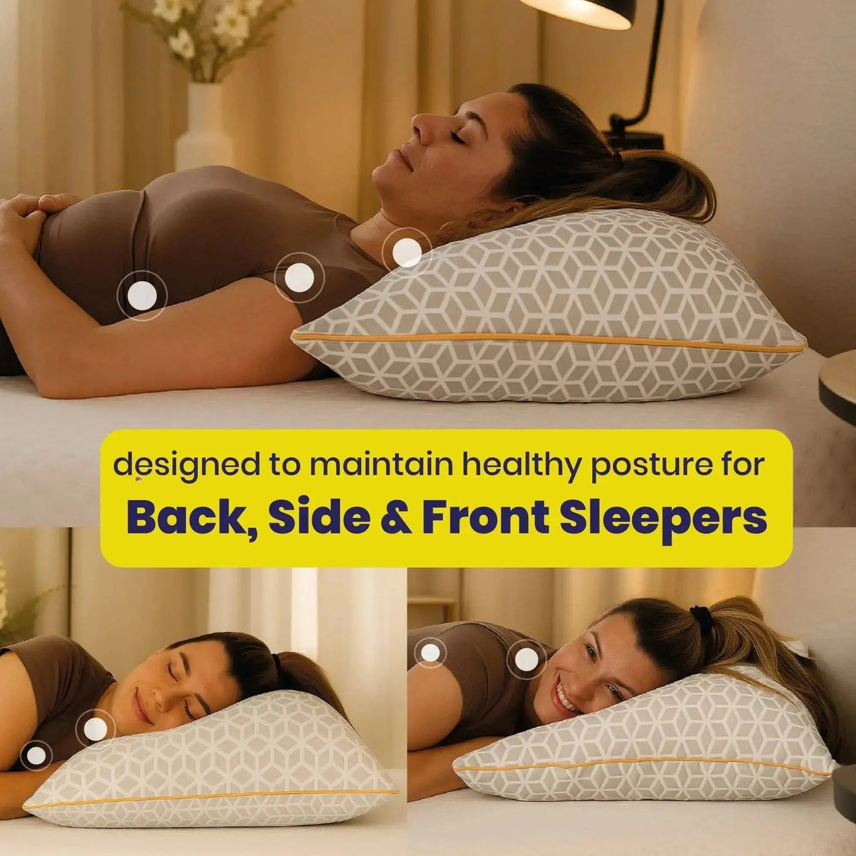 Brightr® Luna Adjustable Best Memory Foam pillow