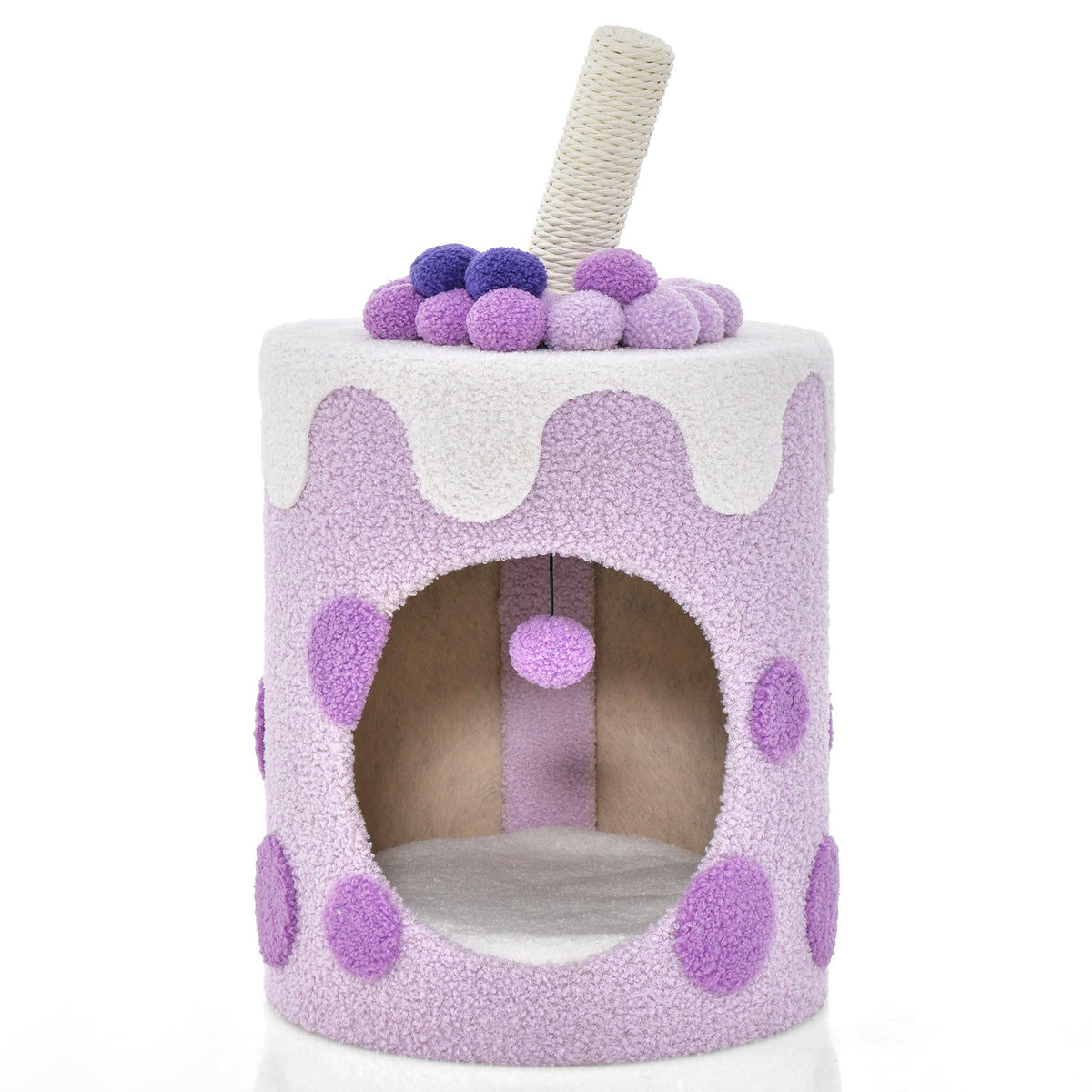 Bubble Tea Cat Tree Tower with Scratching Post-Coffee